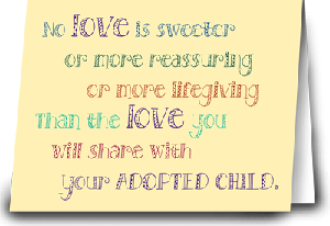 adoption card for parents adopting an older child